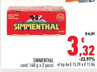 Conad SIMMENTHAL 140 g offerta