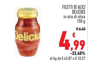 Conad FILETTI DI ALICI DELICIUS 150 g offerta