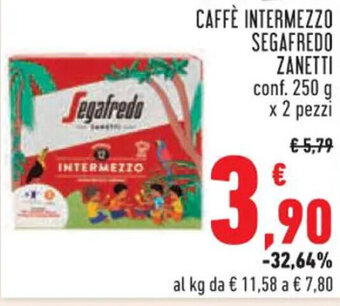 Conad CAFFÈ INTERMEZZO SEGAFREDO ZANETTI 250 g offerta