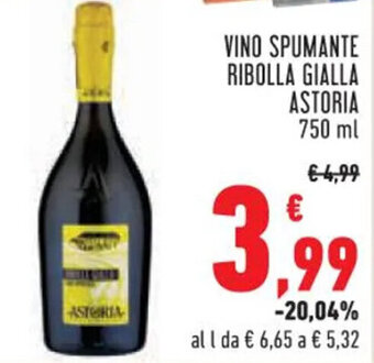 VINO SPUMANTE RIBOLLA GIALLA ASTORIA 750 ml