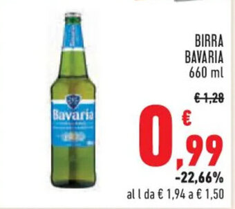 Conad BIRRA BAVARIA 660 ml offerta