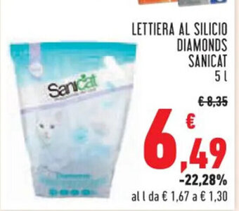 Conad LETTIERA AL SILICIO DIAMONDS SANICAT 5 L offerta