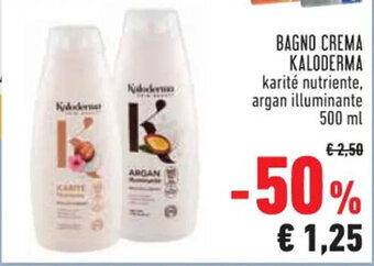 Conad BAGNO CREMA KALODERMA karité nutriente, argan illuminante 500 ml offerta