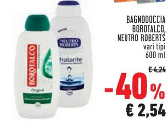 Conad BAGNODOCCIA BOROTALCO, NEUTRO ROBERTS vari tipi 600 ml offerta