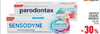 Conad DENTIFRICIO SENSODYNE, PARODONTAX vari tipi 75 ml offerta