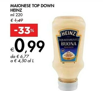 Bennet Heinz Maionese Top Down offerta