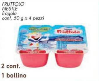 Conad FRUTTOLO NESTLÉ fragola conf. 50 g x 4 pezzi offerta