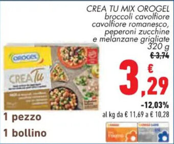 Conad CREA TU MIX OROGEL 320 g offerta