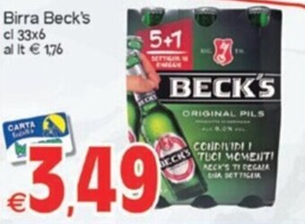 Birra Beck's cl 33x6