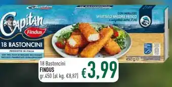 Famila Findus 18 Bastoncini Con 100% Filetti Di Merluzzo 450 G(ml) offerta