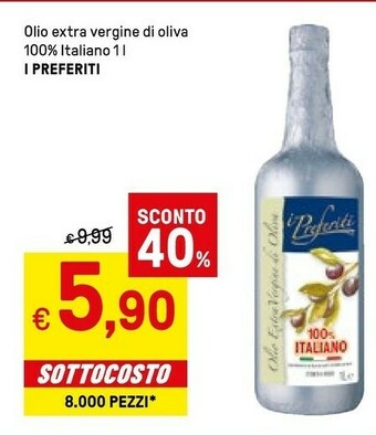 Iper La Grande I preferiti Olio Extra Vergine Di Oliva 100% Italiano offerta
