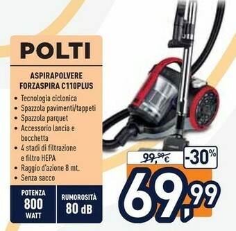 Unieuro Polti Aspirapolvere offerta