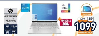 Unieuro HP Spectre X360 14-ea0003nl Ibrido (2 In 1) 34,3 Cm (13.5") Touch Screen WUXGA+ Intel® Core™ I5 Di Undicesima Generazione 8 G offerta
