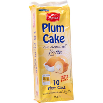 Qui Discount Plumcake crema cioccolato/ crema latte 10 pz mr.spike 410 gr offerta
