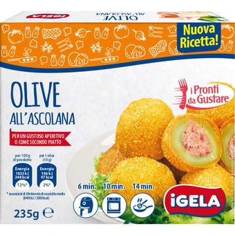 Qui Discount Olive all' ascolana igela astuccio 250 gr offerta