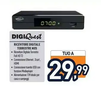 Unieuro Digiquest Decoder digitale terrestre offerta