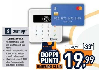Unieuro Sumup Lettore POS Air offerta