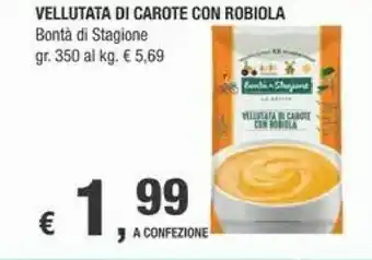 Crai Bontà di stagione Vellutata Di Carote Con Robiola 350 G(ml) offerta