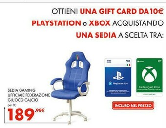 Gamestop Sedie offerta