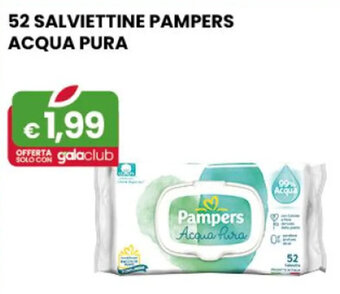 Gala Supermercati 52 SALVIETTINE PAMPERS ACQUA PURA offerta