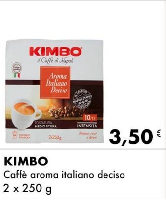 Iper Tosano KIMBO Caffè aroma italiano deciso 2 x 250 g offerta