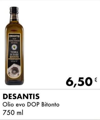 Iper Tosano DESANTIS Olio evo DOP Bitonto 750 ml offerta