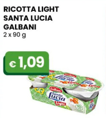 RICOTTA LIGHT SANTA LUCIA GALBANI 2 x 90 g