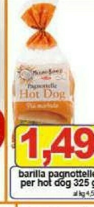 Gros Mulino Bianco Pagnottelle Hot Dog 325 G(ml) offerta