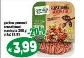 Gros Garden gourmet Sensational Macinato Di Soia 200 G(ml) offerta
