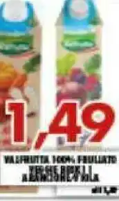 Gros Valfrutta 100% Frullato Pesca Uva Banana 1000 G(ml) offerta