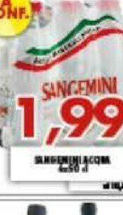 Gros Sangemini Acqua Minerale Naturale offerta