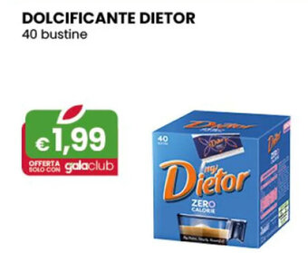 Gala Supermercati DOLCIFICANTE DIETOR 40 bustine offerta