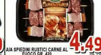 Gros Aia Spiedini Rustici Carne Al Fuoco offerta