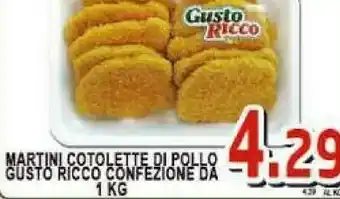 Gros Martini Cotolette Di Pollo Gusto Ricco Confezìone offerta