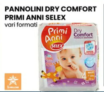 PANNOLINI DRY COMFORT PRIMI ANNI SELEX