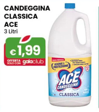 Gala Supermercati CANDEGGINA CLASSICA ACE 3 Litri offerta