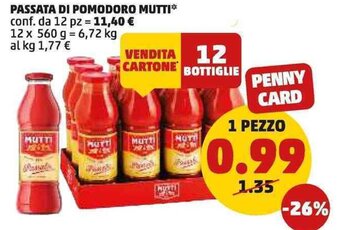 PASSATA DI POMODORO MUTTI 6,72 kg