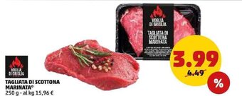 PENNY TAGLIATA DI SCOTTONA MARINATA 250 g offerta