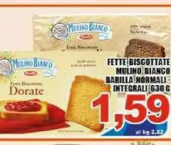 Gros Mulino Bianco Le Dorate Fette Biscottate 630 G(ml) offerta