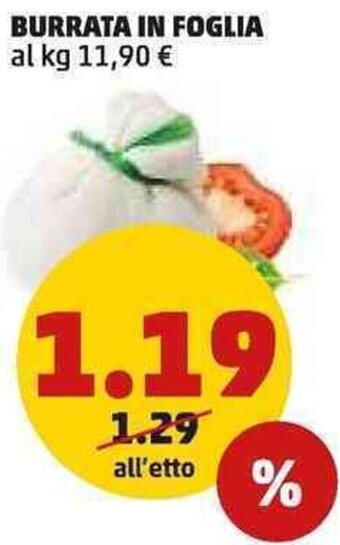 PENNY BURRATA IN FOGLIA offerta