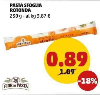 PENNY PASTA SFOGLIA ROTONDA 230 g offerta