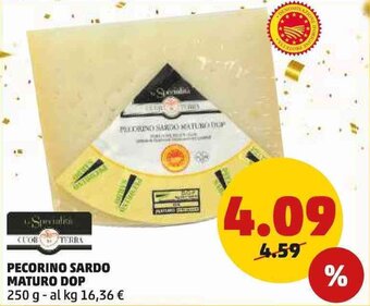 PENNY PECORINO SARDO MATURO DOP 250 g offerta