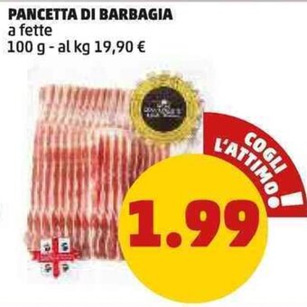 PENNY PANCETTA DI BARBAGIA 100 g offerta