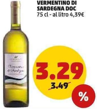 PENNY VERMENTINO DI SARDEGNA DOC 75 cl offerta