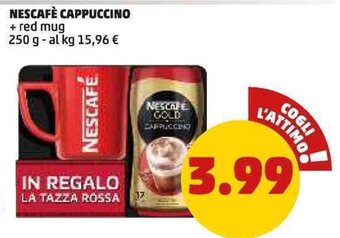 PENNY NESCAFÈ CAPPUCCINO + red mug 250 g offerta