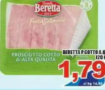 Gros Beretta Prosciutto Cotto Alta Qualità 120 G(ml) offerta