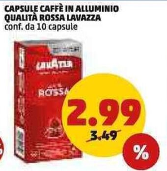 PENNY CAPSULE CAFFÈ IN ALLUMINIO QUALITÀ ROSSA LAVAZZA offerta