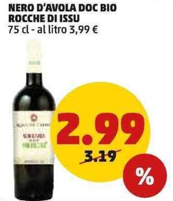 PENNY NERO D'AVOLA DOC BIO ROCCHE DI ISSU 75 cl offerta