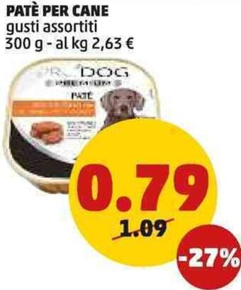 PENNY PATÈ PER CANE gusti assortiti 300 g offerta