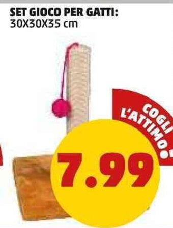 SET GIOCO PER GATTI 30X30X35 cm